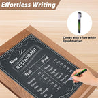 Magnetic Chalkboard 10"x14" Small Chalkboard Signs with Stand, Tabletop or Wall-Hanging Menu Board, Rustic Wood Frame Chalk Board Sign Board for Countertop Display/Home Décor/Wedding