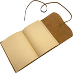 Dark Brown Notebook Journal - Leather Journals for Writing Small Size Diary 5.5x7.5 Inch, Notepad For Women and Man, Gifts,Work,Travel