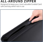Snekdy premium 1024-pocket trading card binder, 16-pocket cards album, waterproof PU-leather Cover album with side loading, holds gaming, baseball, basketball & sports cards (Black)