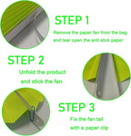 Green Graduation Party Decor,Tropical Party Decorations,Emerald Green Party Decorations,Hawaiian Themed Party Decorations,8in Hanging Paper Fans 30 Color DIY Set (Clear Green)
