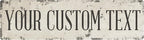 Rustic Custom Metal Signs - Custom sign for indoor or outdoor use. Many styles available. Personalized metal signs perfect for rental properties, business signage, directional and delivery signs, gift giving and more! Made in U.S.A. Printed on rust-res...
