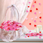 MARFOREVER Valentine's Day Heart Paper Confetti, Red Heart Tissue Decorations Valentine Party Scatter Table Confetti Sprinkles Hearts for Balloons Wedding Birthday Festival Supplies
