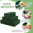 Aktor 8 Pcs Floral Foam Blocks for Fresh & Artificial Flower Arrangement, 8.8” x 4.1” x 2.7” Green Wet Foam for Wedding, Birthdays, Home, Office, and Garden Decorations