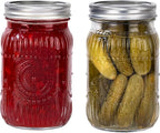 MirthMood 32 oz mason jars , Glass jars with airtight lid Canister Quart Jars for Kitchen Storage ，Mason jar wide mouth Perfect for Canning, Pickling, Preserving, Fermenting, DIY Crafts & Decor 2 Pack