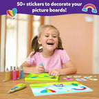 Skillmatics Sand Art Activity - Mess-Controlled DIY Unicorn & Princess Craft Kit with 50+ Colorful Stickers, Creative Arts & Crafts for Kids, Fun Hands-On Activity, Gifts for Ages 4, 5, 6, 7, 8, 9, 10