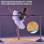 Portable Dance Floor Smooth Ballet Floor Vinyl Dance Mat for Home Stage Studios Kids Adults Practice Improve