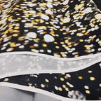 SJOLOON Black and Gold Backdrop Gold Spots Backdrop Vinyl Photography Backdrop Vintage Background for Family Birthday Party Newborn Studio Props 11547(10x8FT)