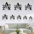 Custom Signs Outdoor Metal, Personalized Family Last Name Sign, Letter Monogram Metal Signs Wall Art For Home Decor, Name Sign Customized Housewarming Christmas Wedding Gifts For Women Men