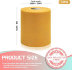 6" x 200 Yards Gold Tulle Fabric Rolls, Gold Spool Tulle Ribbon for DIY Tutu Skirt Wedding Decoration Baby Shower Birthday Party Backdrop Gift Wrapping Bow Craft Supplies