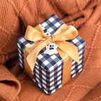 LeZakaa Halloween Wrapping Paper, Cute Pumpkin Witch Bat Candy Print, Buffalo Black White Plaid Reversible Design for Halloween, Nightmare before Christmas Holiday, Party, 17 inches x 32.8 Feet