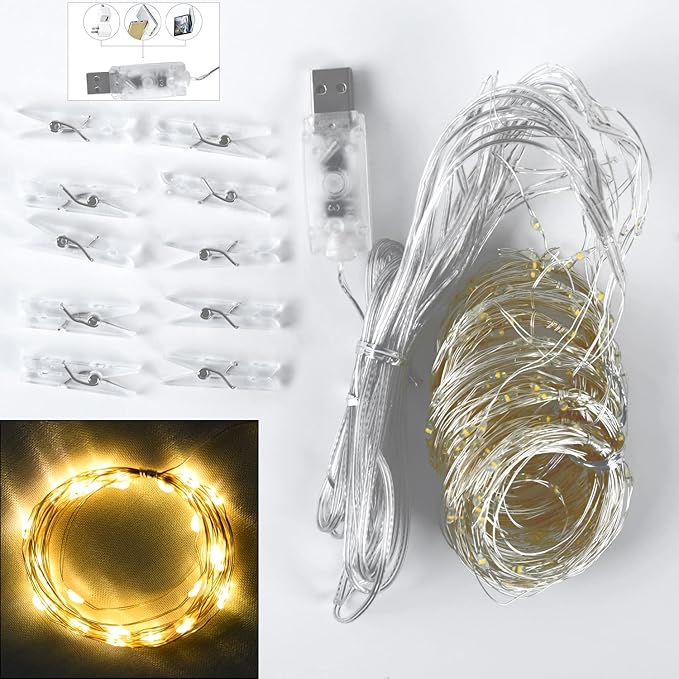 Sheer Backdrop Curtain with Lights String for Parites 20×10ft White Tulle Backdrop Curtain for Wedding Baby Shower Birthday Party Photo Shoot Decorations(4 Panels 5ft×10ft)