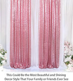 ShinyBeauty Sequin Backdrop Curtains 4 Panels Fuchsia Pink 2FTx8FT Sequin Fabric Photo Backdrop Curtains Fuchsia Pink Glitter Curtains for Party Baby Shower Studio Backdrop
