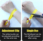 Green-Power America 100 Pcs Cloth Event Wristbands, Event Wristbands, Colored Wrist Bands for Events, for Lightweight Concert Wrist Strap for Activities, Party Bracelets for Events (Color : Yellow)