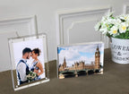 Magicool Premium Acrylic Photo Frame- Magnet Photo Frame -Double Sied Thick Desktop Frames (5x7 5 Pack)