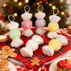 LANGXUN 6pcs Candy Land 2025 Xmas Birthday Party Wedding Suppiles Decoration, Hanging Candy Cane Christmas Tree Décor, Christmas Decorative Hanging Ornaments Crafts