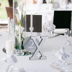 TONIFUL 8 Inch Silver Glitter Letter X Table Centerpiece A-Z Silver Birthday Party Decorations,Silver Alphabet X for Birthday,Chrismas,Graduation,Bridal Shower,Wedding,Anniversary Party Supplies