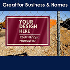 Custom Signs Outdoor Metal Sign - 12 x 8 Customized Personalized Aluminum for Office, Home, Business, Decor, Road Signs, Rust-Proof (Ivory Text Box)