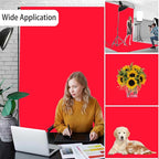 Red Photography Backdrop for Photoshoot, Photo Backdrop Curtain, Perfect Red Backdrops for Party Portrait Photoshoots Video Studio 8FTx10FT