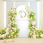 LEBENGURU Upgraded 6FT Wedding Arch Cover, White Spandex Fitted Arch Backdrop Cover, Round Top Chiara Stand Covers for Birthday Party Baby Shower Banquet Balloon Décor