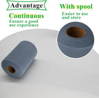 Dusty Blue Tulle Fabric Rolls 6 Inch by 100 Yards (300 feet) Fabric Spool Tulle Ribbon for DIY Tutu Bow Baby Shower Birthday Party Wedding Decorations Christmas Craft Supplies