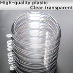 Jishi 10pk Clear Plastic Christmas Ornaments for Crafts Fillable DIY Christmas Ornaments Balls 4 Inch Acrylic Ornaments for Christmas Tree Decorations Hanging Christmas Decorations Home Decor Supplies