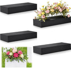 Lallisa 4 Pcs Reusable Floral Foam Blocks Water Weather Resistant Dry Floral Foam for Artificial Flower Arrangements Outdoor Flower Boxes Hanging Planters Wedding Home Decor (11.8 x 4.7 x 2'',Black)
