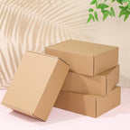 Qilery 100 Pcs Shipping Boxes Cardboard Gift Corrugated Cardboard Brown Boxes Mailer Packaging for Mailing Small Business Present (11 x 8 x 5 Inches)