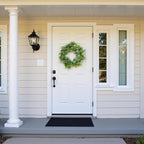 MAKHOT Artificial Porch Decor Greenery Wreath, Eucalyptus Leaf Wreath, Suitable for Indoor and Outdoor use on Home Decor and Farmhouse-Style Front Doors, Suitable for Spring, Summer, Fall, and Winter