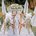 WEWILUCK White Gift Bow, Big White Pull Bows for Gift Wrapping, Wedding, Christmas, Valentine's Day, Presents, Flower Basket Decor(6 inches, 15PCS)