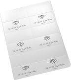 Linked Hearts Printable Place Cards, Black (Choose Color), Set of 60 (10 Sheets), Laser & Inkjet Printers - Wedding, Party, Dinner, and Special Events - Made in the USA