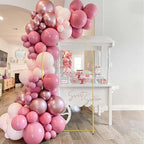 6.6FT Gold Metal Arch Backdrop Stand, Square Balloon Arch Stand Wedding Frame for Birthday Party, Baby Shower, and Ceremony Decoration