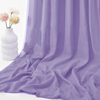 VACVELT Wedding Arch Draping Fabric, Lilac Chiffon, 1 Panel Sheer Drapes, 30 Inch x 20ft Chiffon Backdrop Curtain, Outdoor Sheer Drapery for Ceremony Party Ceiling