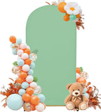 Wedding Arch Cover 6.6FT Arch Backdrop Cover Spandex Fitted Arch Cover for Round Top Chiara Backdrop Stand Covers for Wedding Birthday Party Baby Shower Banquet Ceremony Decoration
