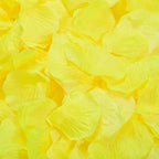 1000 Pcs Artificial Fake Rose Petals,Flower Petals for Romantic Night, Engagement, Party, Wedding, Event Flower Decorations, in Bulk(Yellow)