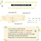 QueenDream Glitter Gold Tablecloth for Parties 90x156 Inch Sequin Fabric Rectangle Table Cloth for Wedding Birthday Banquet