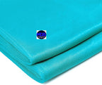 MDS Halloween Chiffon Table Runner - 10 Pack, 29 x 120 Inches, 10ft Each - Sheer Spooky Table Runners for Haunted House Parties, Trick-or-Treat Tables, Witchy Décor, Wedding & Events - Peacock Blue