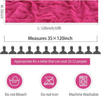 3 Pack Hot Pink Cheesecloth Table Runner Summer Sheer Fuschia Cheese Cloth Table Runner Boho Gauze 120 Inches Summer Table Decorations for Weddings Bridal Baby Shower Birthday Parties