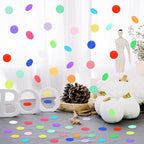 MARFOREVER 5.4oz Multicolor 1 Inch Round Tissue Paper Confetti, Round Confetti Birthday Scatter Table Rainbow Sprinkles Circle Dots for Wedding Baby Shower Crafts Christmas Party Decorations