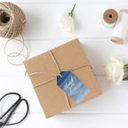 Andaz Press 100-Pack Personalized Thank You for Celebrating with Us Wedding Favor Tags with Bakers Twine Navy Blue Ombre Watercolor Custom Cardstock Wedding Gift Tags for Party Favors 2 x 3.75-Inches