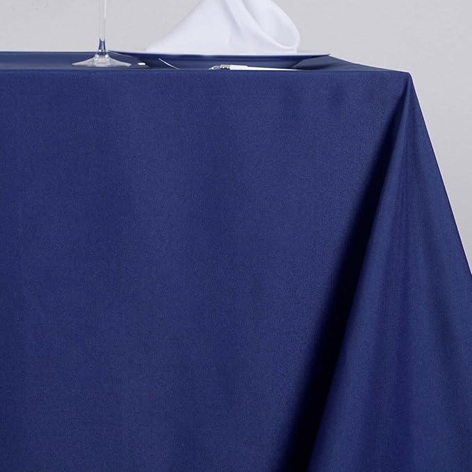 Efavormart 70" Square Linens Navy Blue Wholesale Linens Polyester Square Linen Tablecloth for Wedding Banquet Party Restaurant