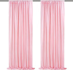 Pink Sequin Backdrop 2 Panels 2FTx8FT Birthday Party Backdrop Curtains Glitter Baby Shower Backdrop Pink Backdrop