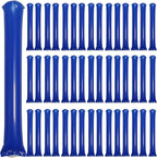 48pcs Round Head Boom Sticks Thunder Sticks Cheering Sticks Team Spirit Plastic Cheerleading Spirit Stick Clapper Inflatable Noise Maker Sports Supply (Blue)