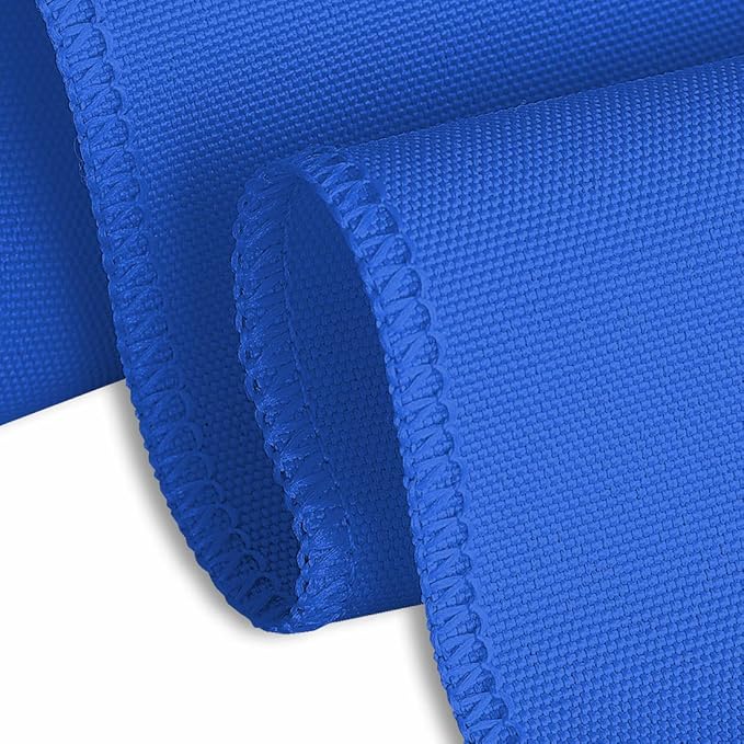 LTC LINENS 10 Pack 108 Inch Round Tablecloths Royal Blue - Bulk for 48 Inch Round Table Floor Length - Wrinkle Resistant Polyester Fabric Cloth for Wedding