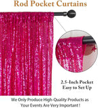 ShiDianYi 4FTX6FT-Fuchsia-SEQUIN Photo Backdrop, Wedding Photo Booth,Photography Background (Fuchsia)