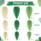 Easy Joy Paper Leaves Decorations for Wall Paper Fans Classroom Decoration Leaves Backdrop Decor Wall Decor,Set of 9