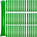 48pcs Round Head Boom Sticks Thunder Sticks Cheering Sticks Team Spirit Plastic Cheerleading Spirit Stick Clapper Inflatable Noise Maker Sports Supply (Green)