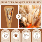 Fall Decor for Home Fall Vase with Boho Flowers Mini Pumpkin Vase Filler Set Rustic Thanksgiving Farmhouse Autumn Decorations Pampas Grass Dried Flower Pumpkin Centerpieces for Tables