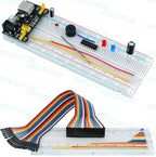 WWZMDiB 438 Pcs Electronics Breadboard Kit Beginner Starter Kit Compatible with Arduino,STM32,Raspberry Pi