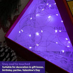 HXWEIYE 12 Pack LED Fairy Lights Battery Operated, 7ft 20LED Purple Mini String Mason Jar Lights, Waterproof Firefly Starry for Indoor Outdoor Halloween Thanksgiving
