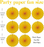 Morange Party Decorations,,Halloween Decor Events Accessories，Orange Birthday Decorations,Sunset Party Decorations,Party Fans 30 Color DIY Set (Morange)